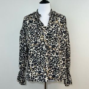 SANCTUARY Relaxed Fit Ruffle Blouse